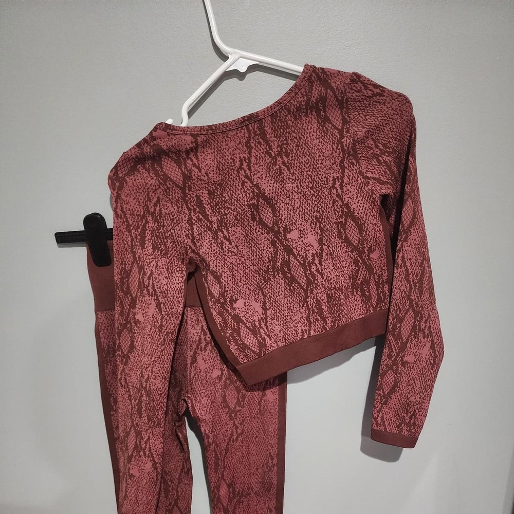 Red snake print 2 piece set